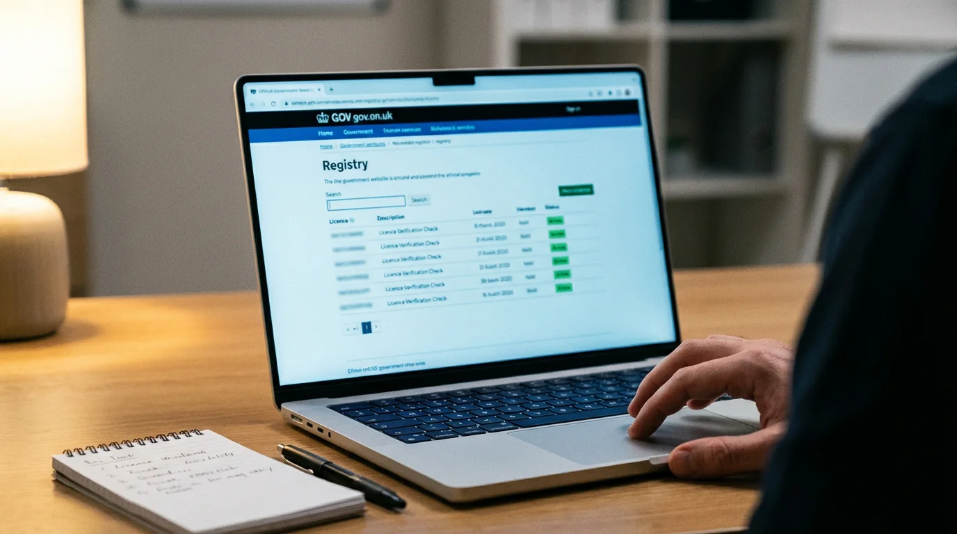 UK Gambling Commission licence register used to verify new casino sites